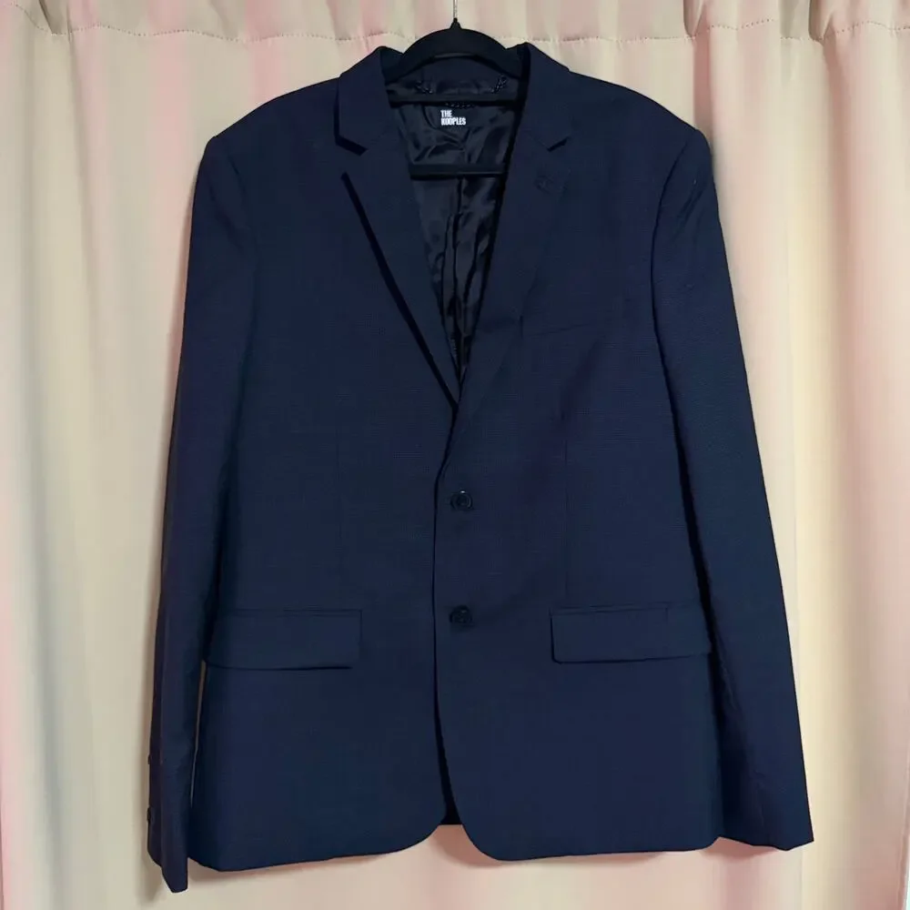 The Kooples  straight-cut single-breasted wool blazer - nav04 EU 48/ US 38